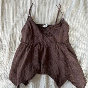 Brown XS cami from American Eagle